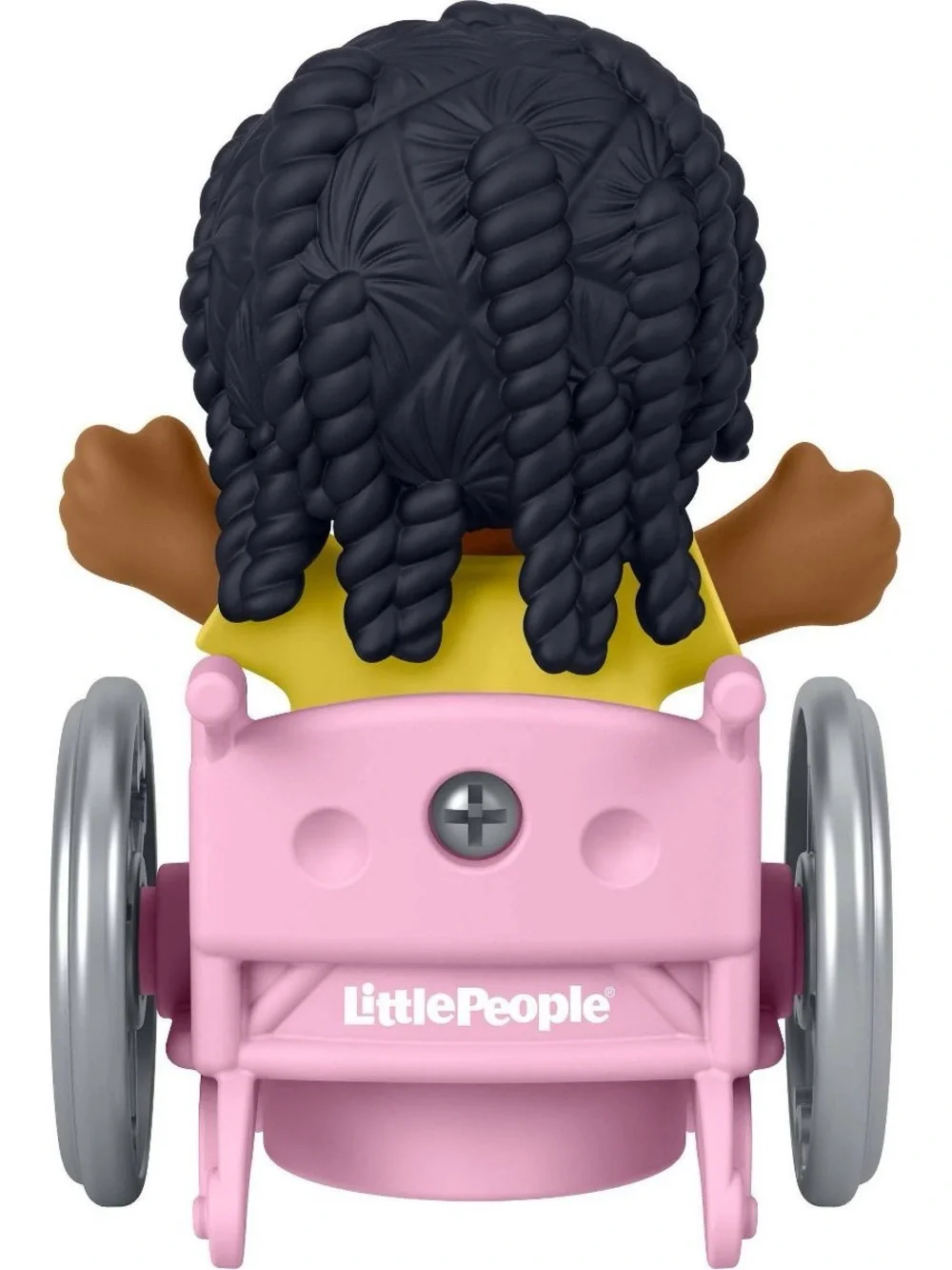 New Fisher-Price Little People Girl in Pink Wheelchair Figure Capybara Shirt